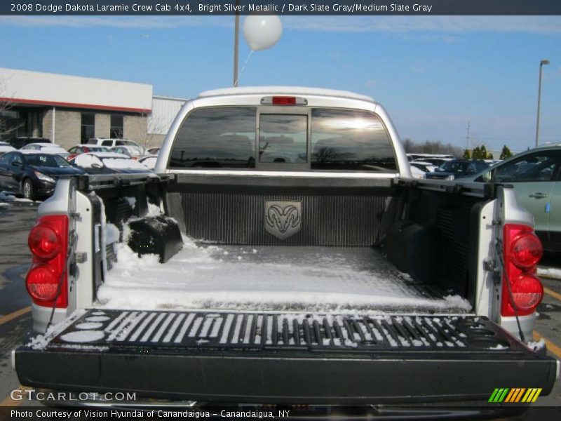 Bright Silver Metallic / Dark Slate Gray/Medium Slate Gray 2008 Dodge Dakota Laramie Crew Cab 4x4