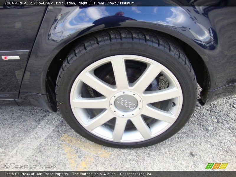 Night Blue Pearl Effect / Platinum 2004 Audi A6 2.7T S-Line quattro Sedan