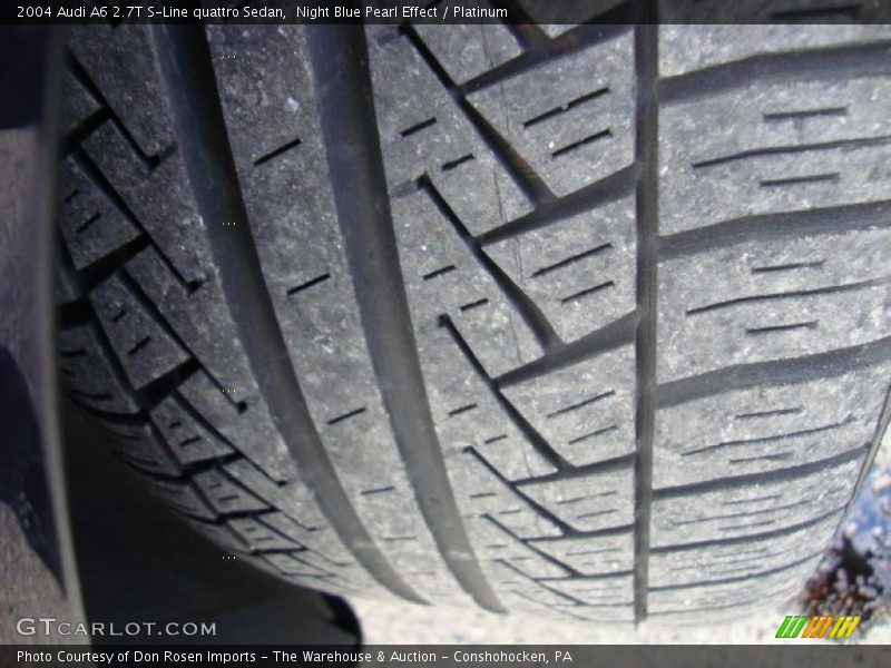 Night Blue Pearl Effect / Platinum 2004 Audi A6 2.7T S-Line quattro Sedan