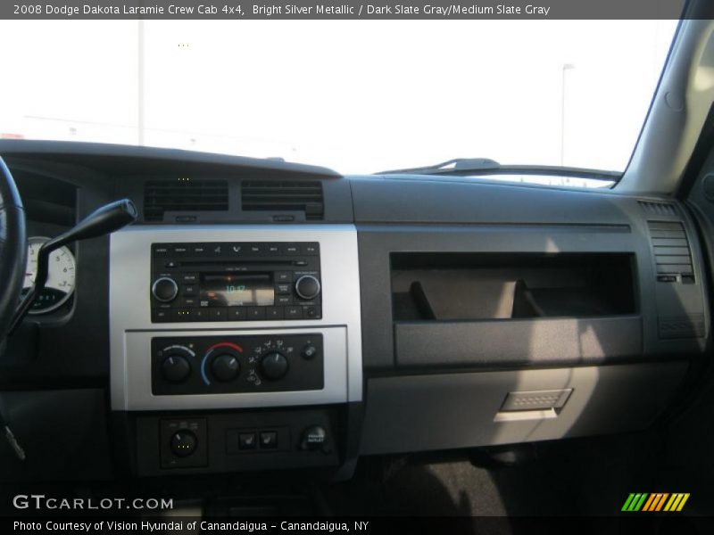 Bright Silver Metallic / Dark Slate Gray/Medium Slate Gray 2008 Dodge Dakota Laramie Crew Cab 4x4