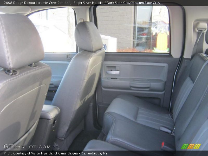 Bright Silver Metallic / Dark Slate Gray/Medium Slate Gray 2008 Dodge Dakota Laramie Crew Cab 4x4