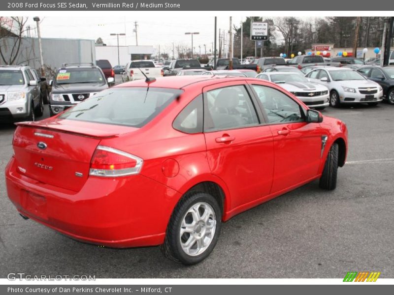 Vermillion Red / Medium Stone 2008 Ford Focus SES Sedan