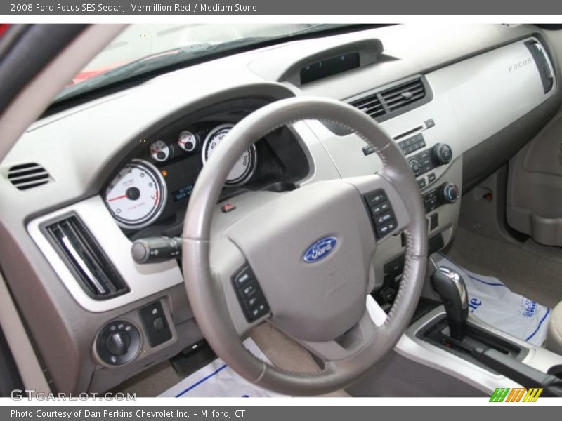 Vermillion Red / Medium Stone 2008 Ford Focus SES Sedan