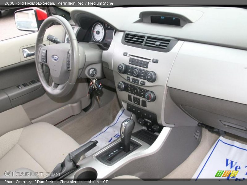 Vermillion Red / Medium Stone 2008 Ford Focus SES Sedan