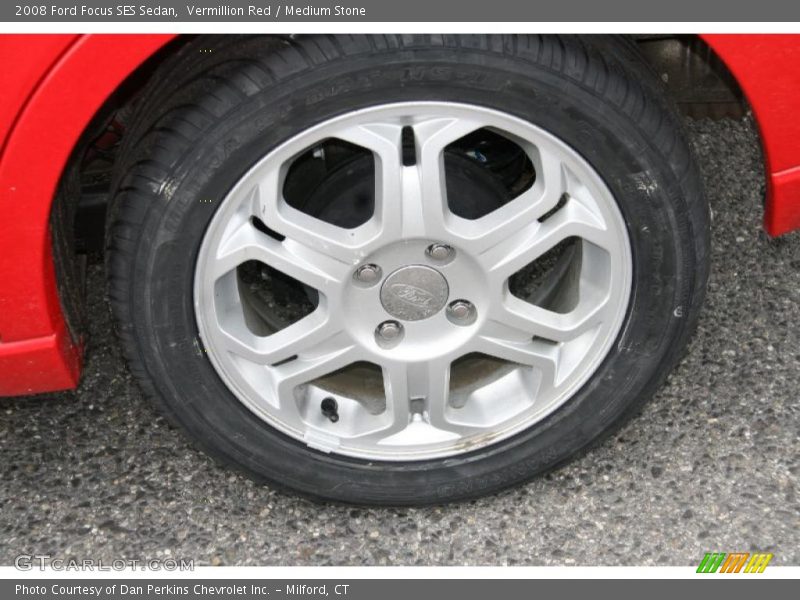 Vermillion Red / Medium Stone 2008 Ford Focus SES Sedan