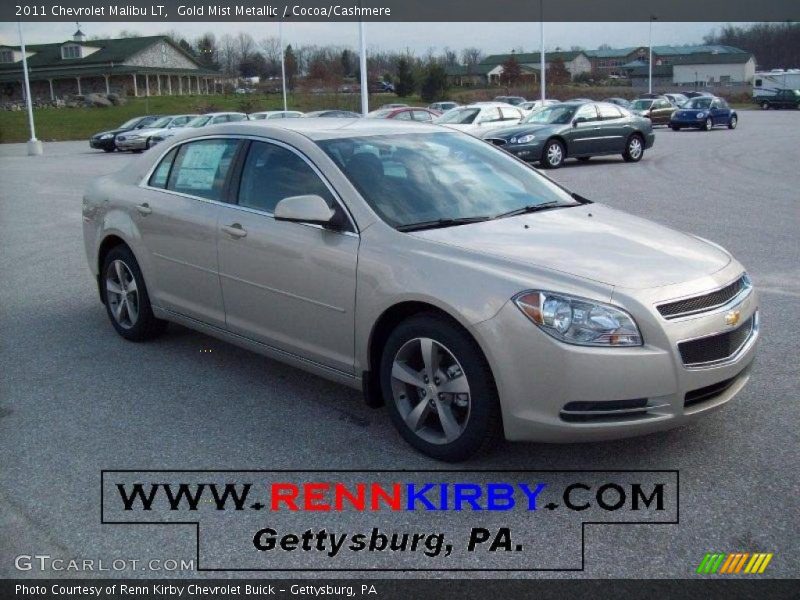 Gold Mist Metallic / Cocoa/Cashmere 2011 Chevrolet Malibu LT