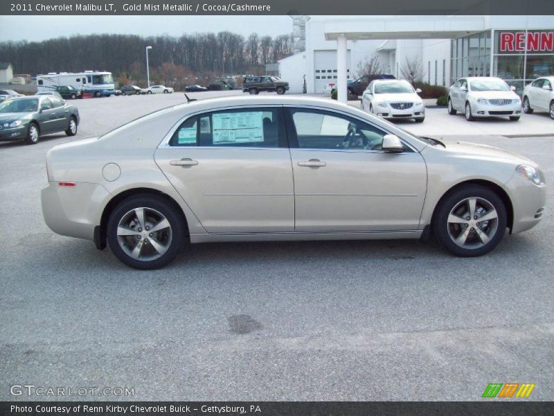 Gold Mist Metallic / Cocoa/Cashmere 2011 Chevrolet Malibu LT