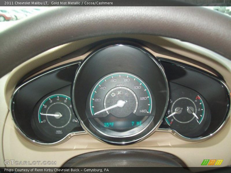 Gold Mist Metallic / Cocoa/Cashmere 2011 Chevrolet Malibu LT