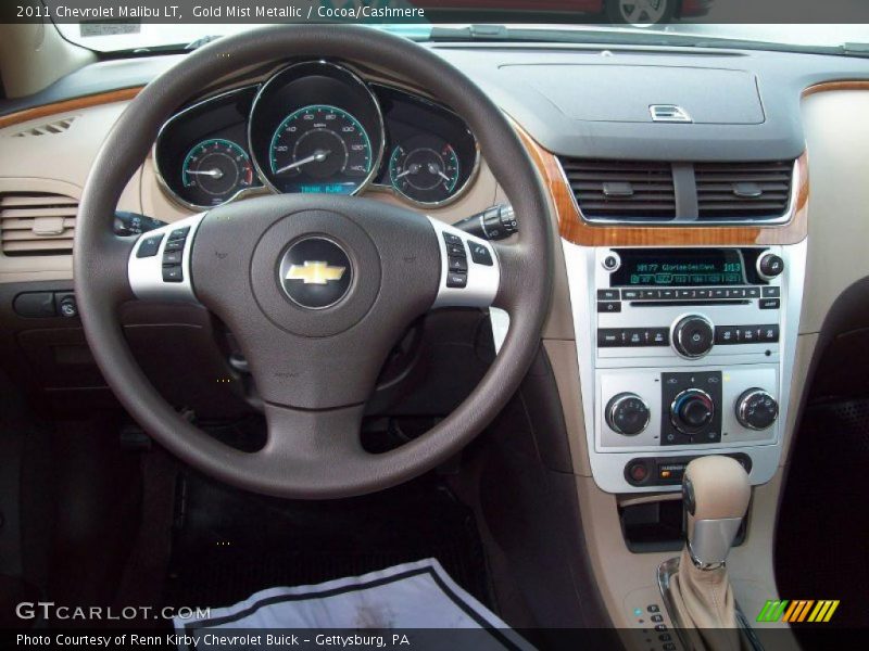 Gold Mist Metallic / Cocoa/Cashmere 2011 Chevrolet Malibu LT