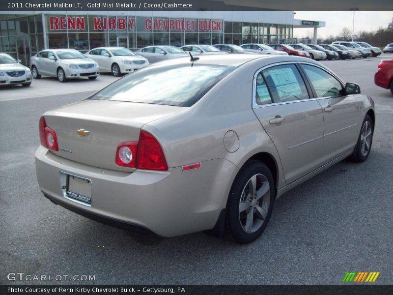 Gold Mist Metallic / Cocoa/Cashmere 2011 Chevrolet Malibu LT