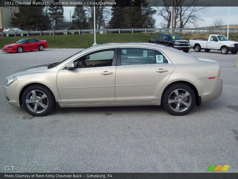 Gold Mist Metallic / Cocoa/Cashmere 2011 Chevrolet Malibu LT