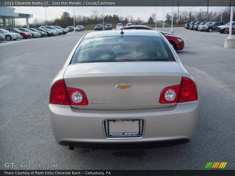Gold Mist Metallic / Cocoa/Cashmere 2011 Chevrolet Malibu LT