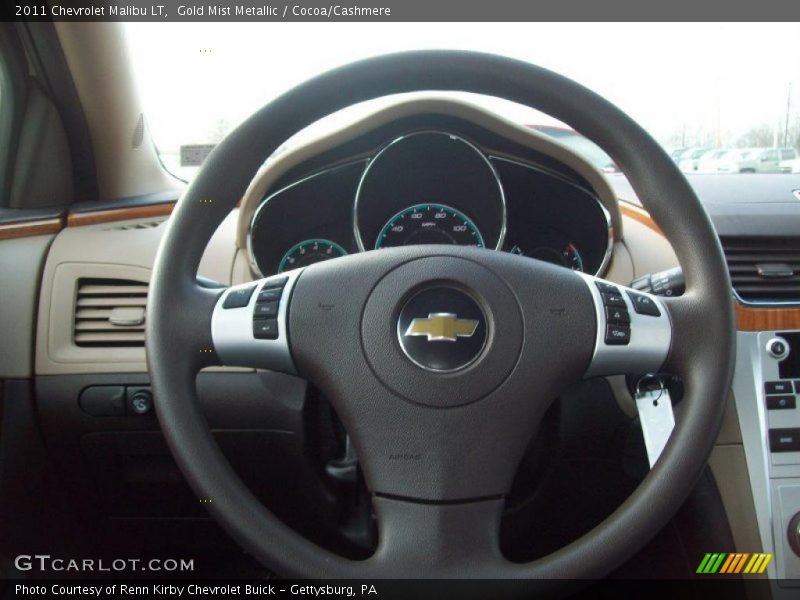 Gold Mist Metallic / Cocoa/Cashmere 2011 Chevrolet Malibu LT
