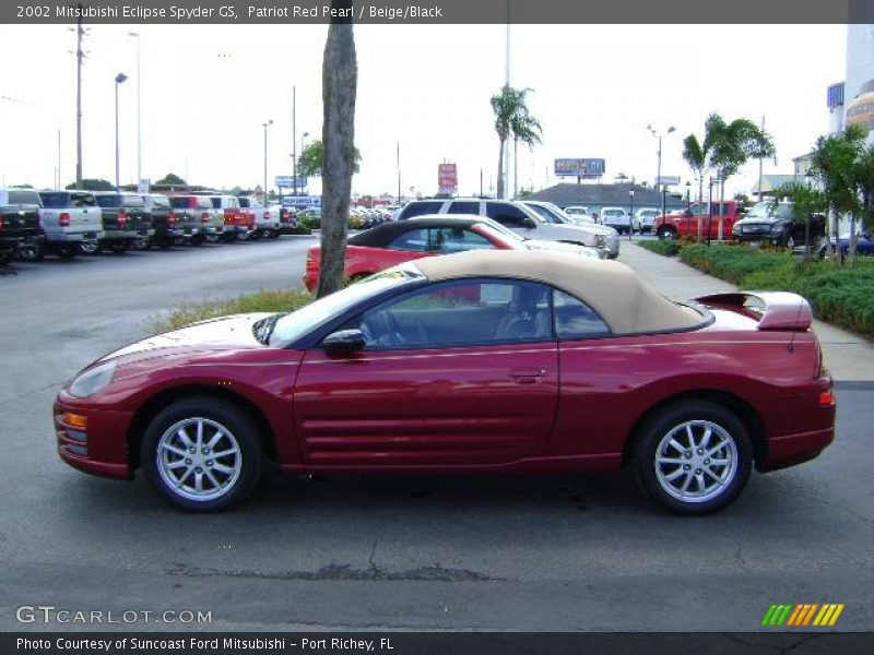 Patriot Red Pearl / Beige/Black 2002 Mitsubishi Eclipse Spyder GS