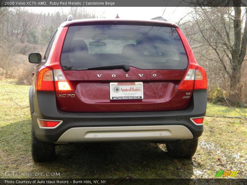 Ruby Red Metallic / Sandstone Beige 2008 Volvo XC70 AWD