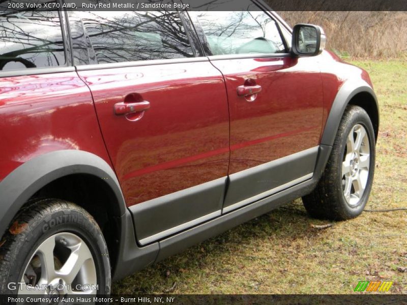 Ruby Red Metallic / Sandstone Beige 2008 Volvo XC70 AWD
