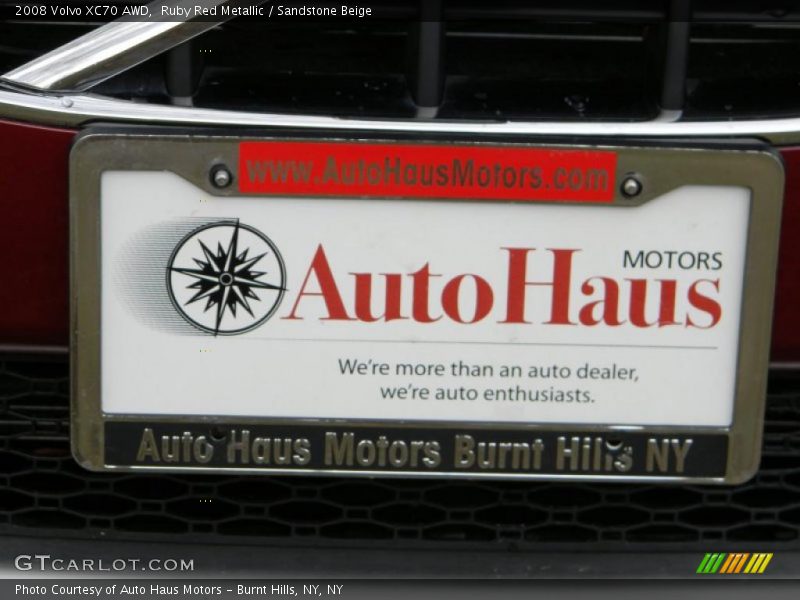 Ruby Red Metallic / Sandstone Beige 2008 Volvo XC70 AWD
