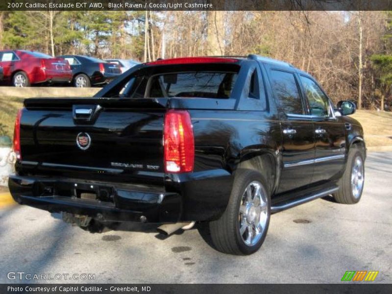 Black Raven / Cocoa/Light Cashmere 2007 Cadillac Escalade EXT AWD