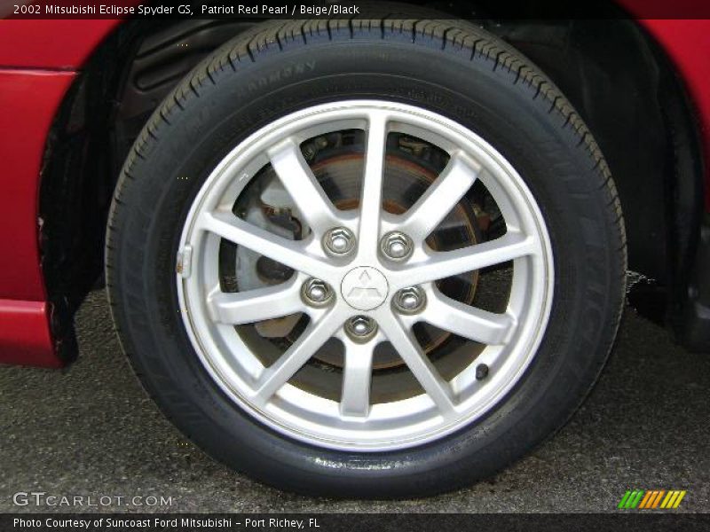 Patriot Red Pearl / Beige/Black 2002 Mitsubishi Eclipse Spyder GS