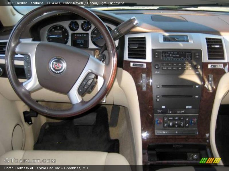 Black Raven / Cocoa/Light Cashmere 2007 Cadillac Escalade EXT AWD