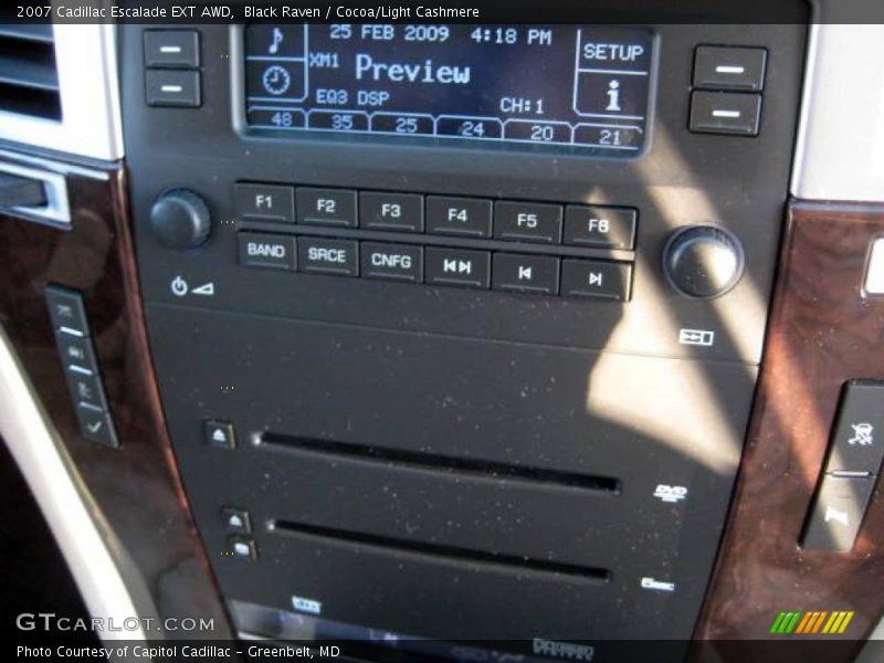 Black Raven / Cocoa/Light Cashmere 2007 Cadillac Escalade EXT AWD