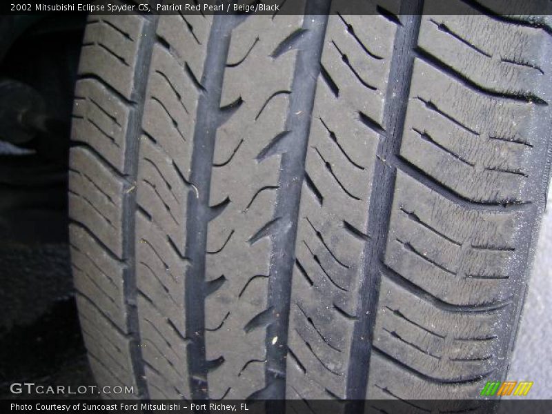 Patriot Red Pearl / Beige/Black 2002 Mitsubishi Eclipse Spyder GS