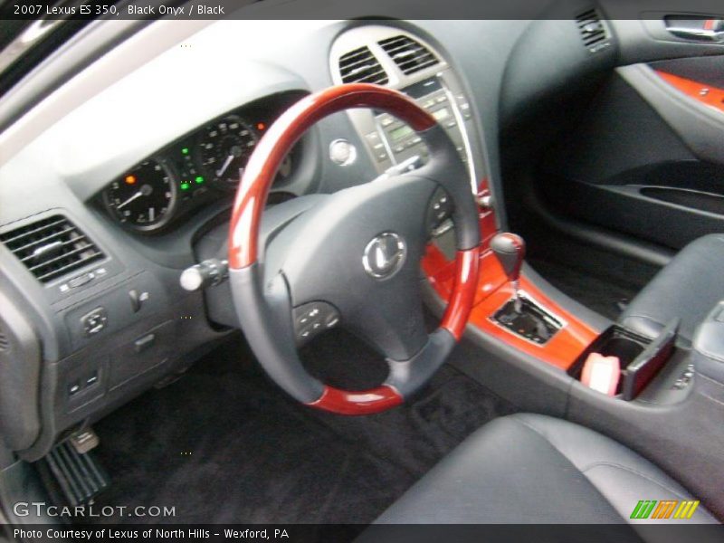 Black Onyx / Black 2007 Lexus ES 350