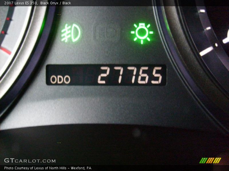 Black Onyx / Black 2007 Lexus ES 350