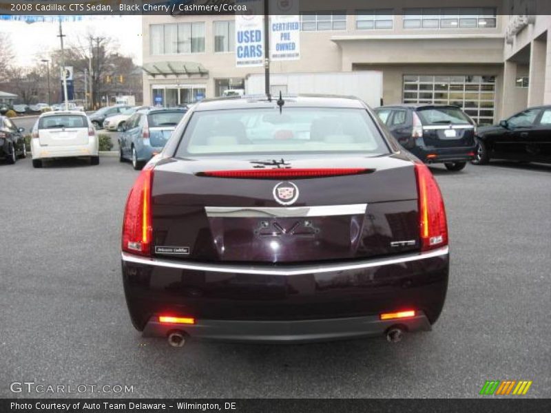 Black Cherry / Cashmere/Cocoa 2008 Cadillac CTS Sedan