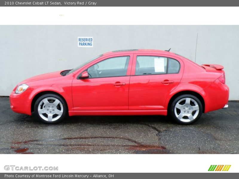 Victory Red / Gray 2010 Chevrolet Cobalt LT Sedan