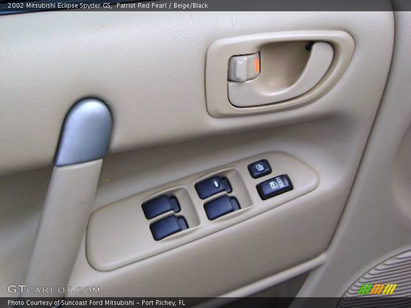 Patriot Red Pearl / Beige/Black 2002 Mitsubishi Eclipse Spyder GS