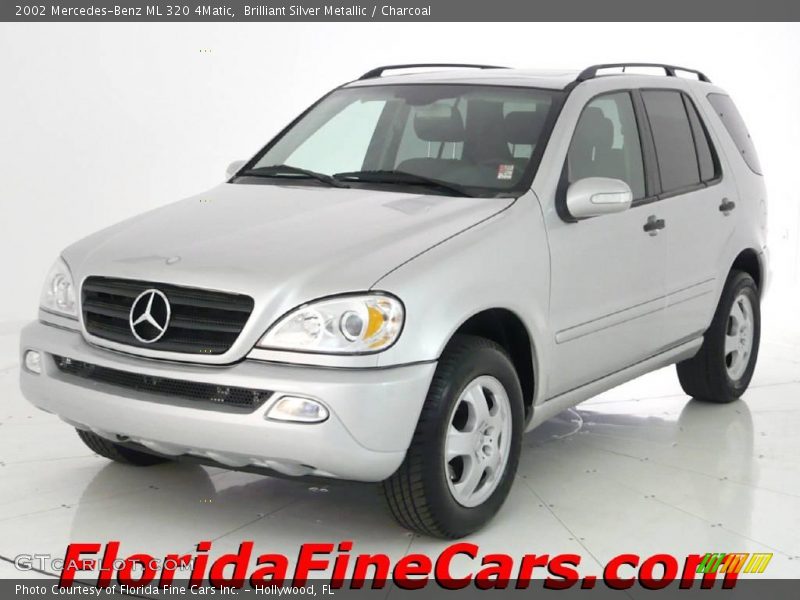 Brilliant Silver Metallic / Charcoal 2002 Mercedes-Benz ML 320 4Matic