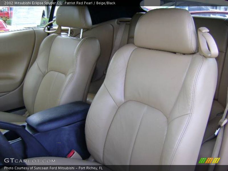 Patriot Red Pearl / Beige/Black 2002 Mitsubishi Eclipse Spyder GS