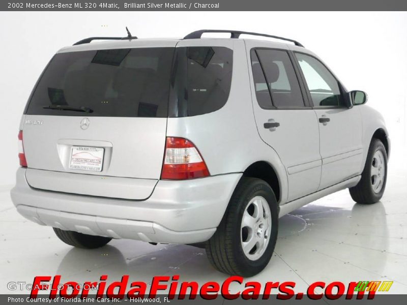 Brilliant Silver Metallic / Charcoal 2002 Mercedes-Benz ML 320 4Matic