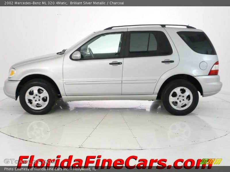 Brilliant Silver Metallic / Charcoal 2002 Mercedes-Benz ML 320 4Matic