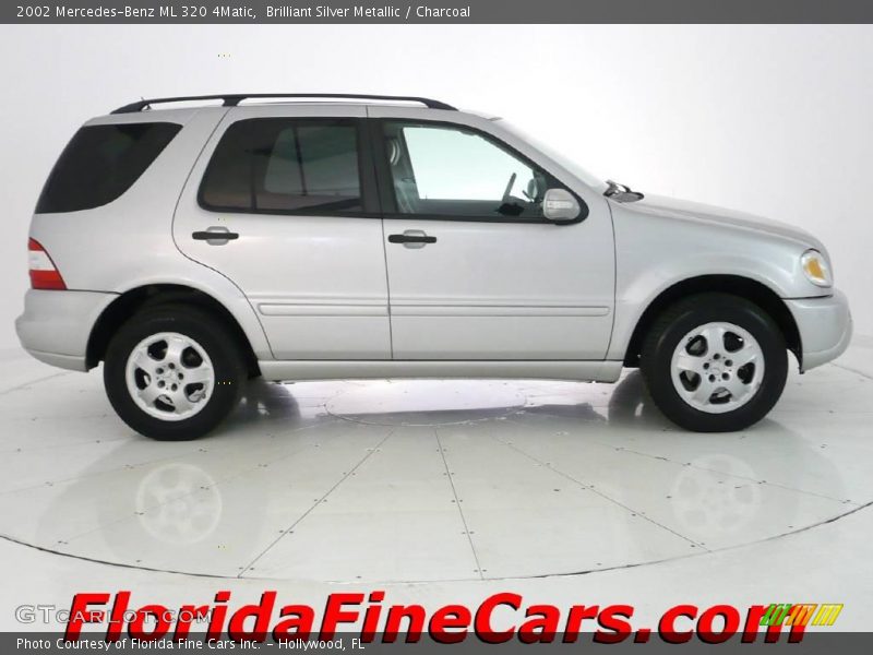 Brilliant Silver Metallic / Charcoal 2002 Mercedes-Benz ML 320 4Matic