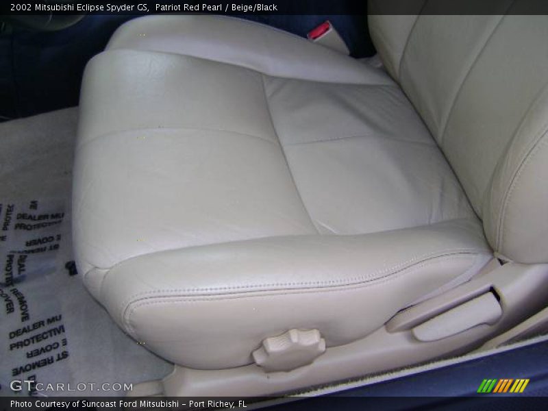 Patriot Red Pearl / Beige/Black 2002 Mitsubishi Eclipse Spyder GS