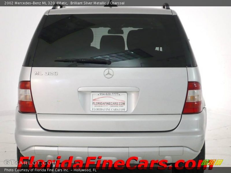 Brilliant Silver Metallic / Charcoal 2002 Mercedes-Benz ML 320 4Matic