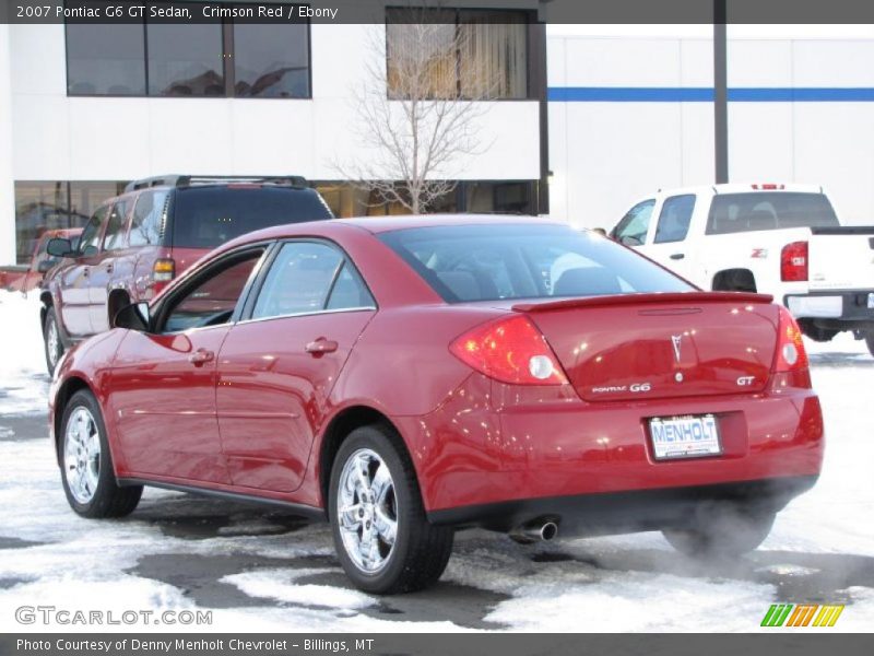 Crimson Red / Ebony 2007 Pontiac G6 GT Sedan