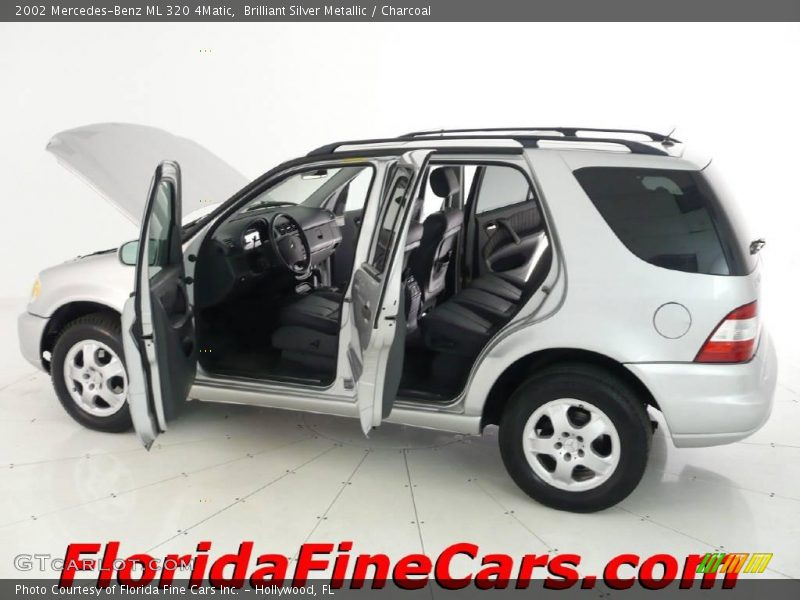 Brilliant Silver Metallic / Charcoal 2002 Mercedes-Benz ML 320 4Matic