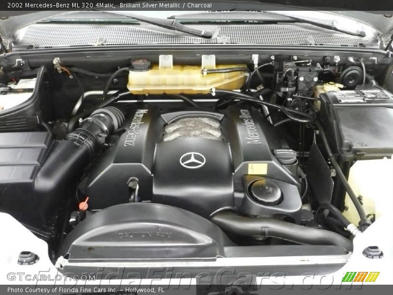 Brilliant Silver Metallic / Charcoal 2002 Mercedes-Benz ML 320 4Matic