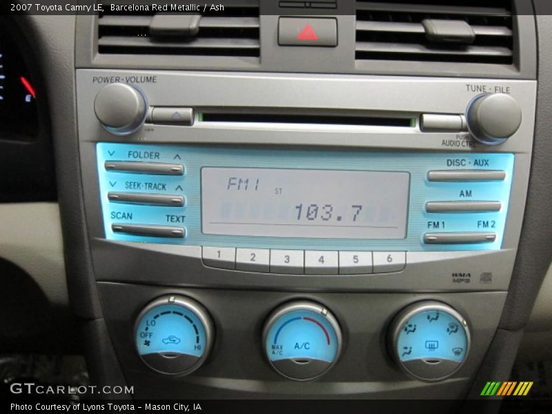 Barcelona Red Metallic / Ash 2007 Toyota Camry LE