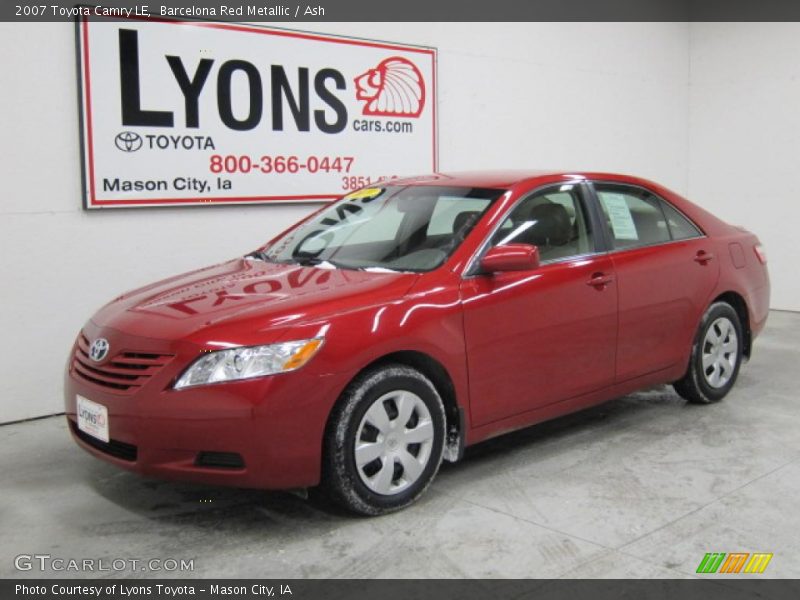 Barcelona Red Metallic / Ash 2007 Toyota Camry LE