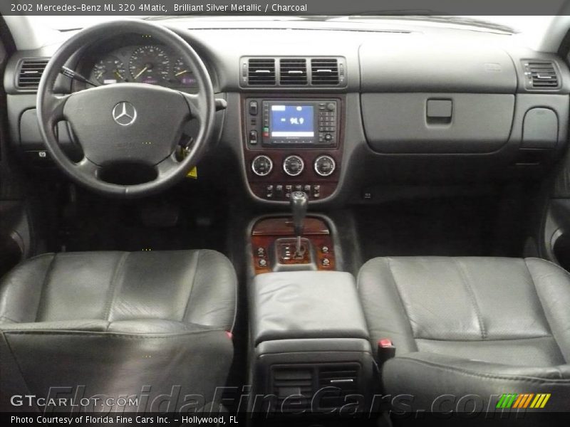 Brilliant Silver Metallic / Charcoal 2002 Mercedes-Benz ML 320 4Matic