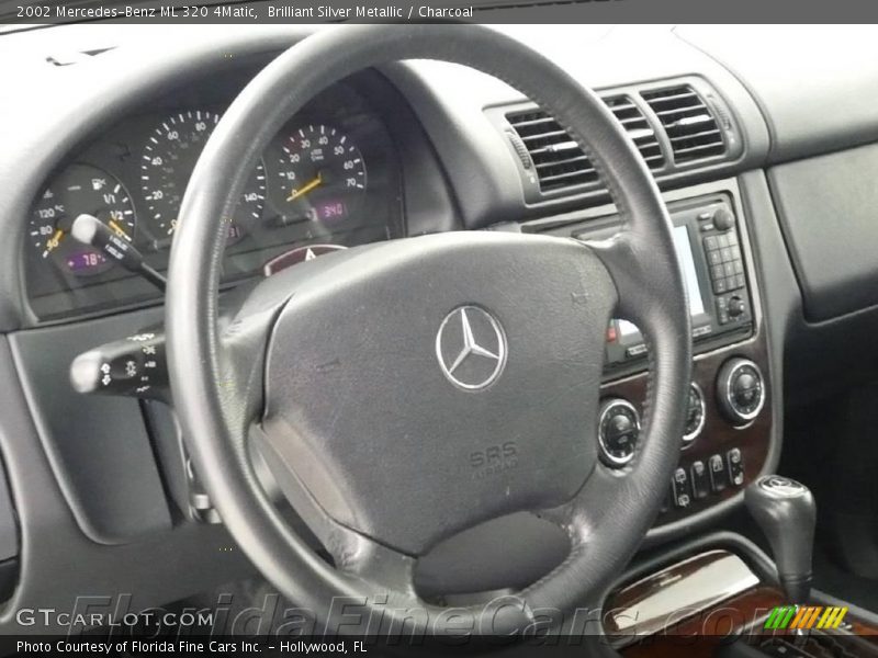 Brilliant Silver Metallic / Charcoal 2002 Mercedes-Benz ML 320 4Matic