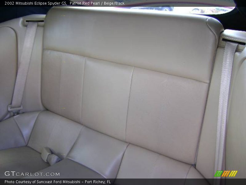 Patriot Red Pearl / Beige/Black 2002 Mitsubishi Eclipse Spyder GS