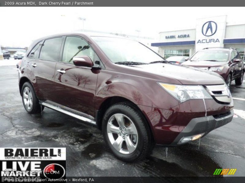 Dark Cherry Pearl / Parchment 2009 Acura MDX
