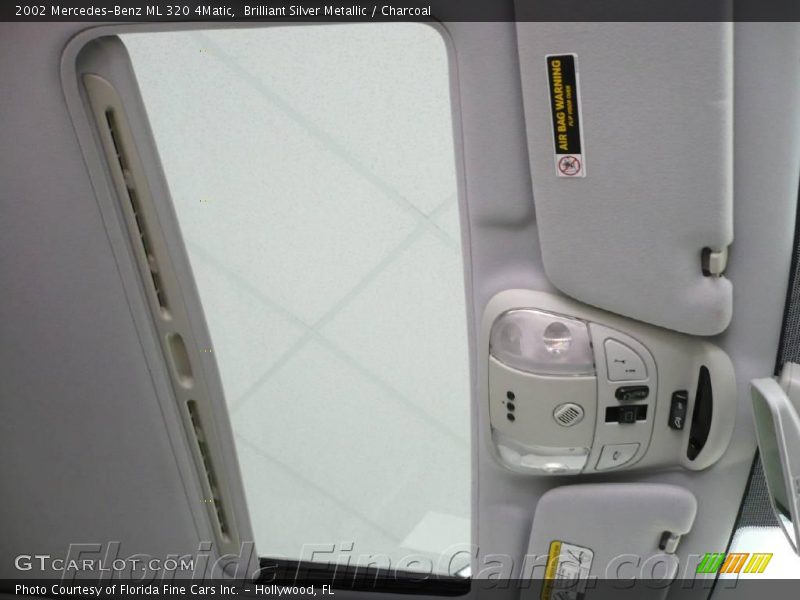 Brilliant Silver Metallic / Charcoal 2002 Mercedes-Benz ML 320 4Matic