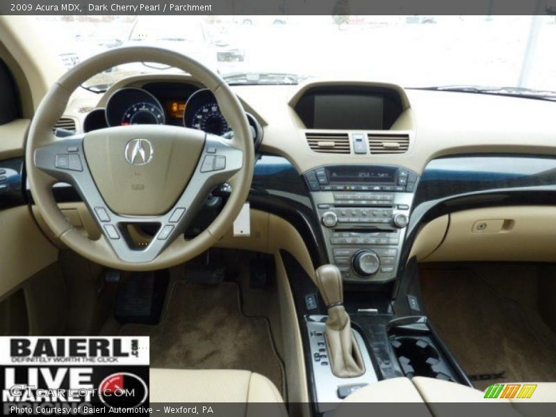Dark Cherry Pearl / Parchment 2009 Acura MDX