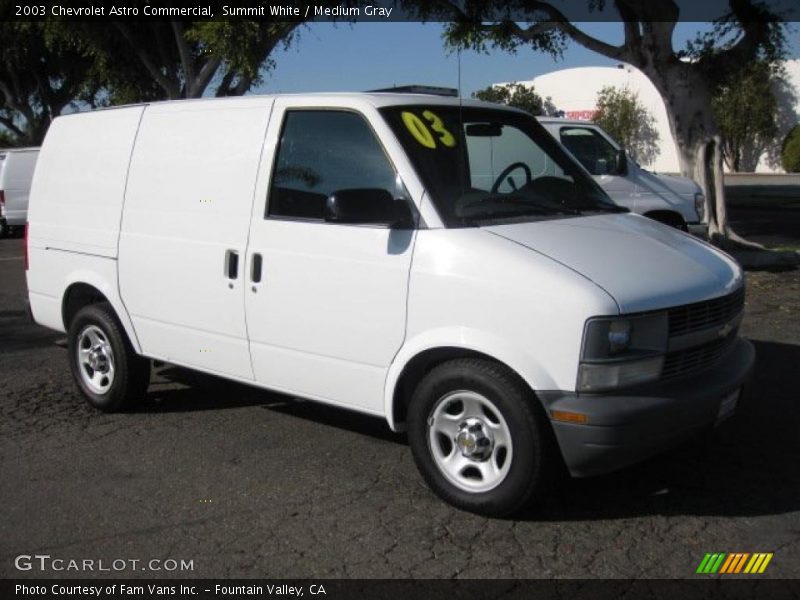 Summit White / Medium Gray 2003 Chevrolet Astro Commercial
